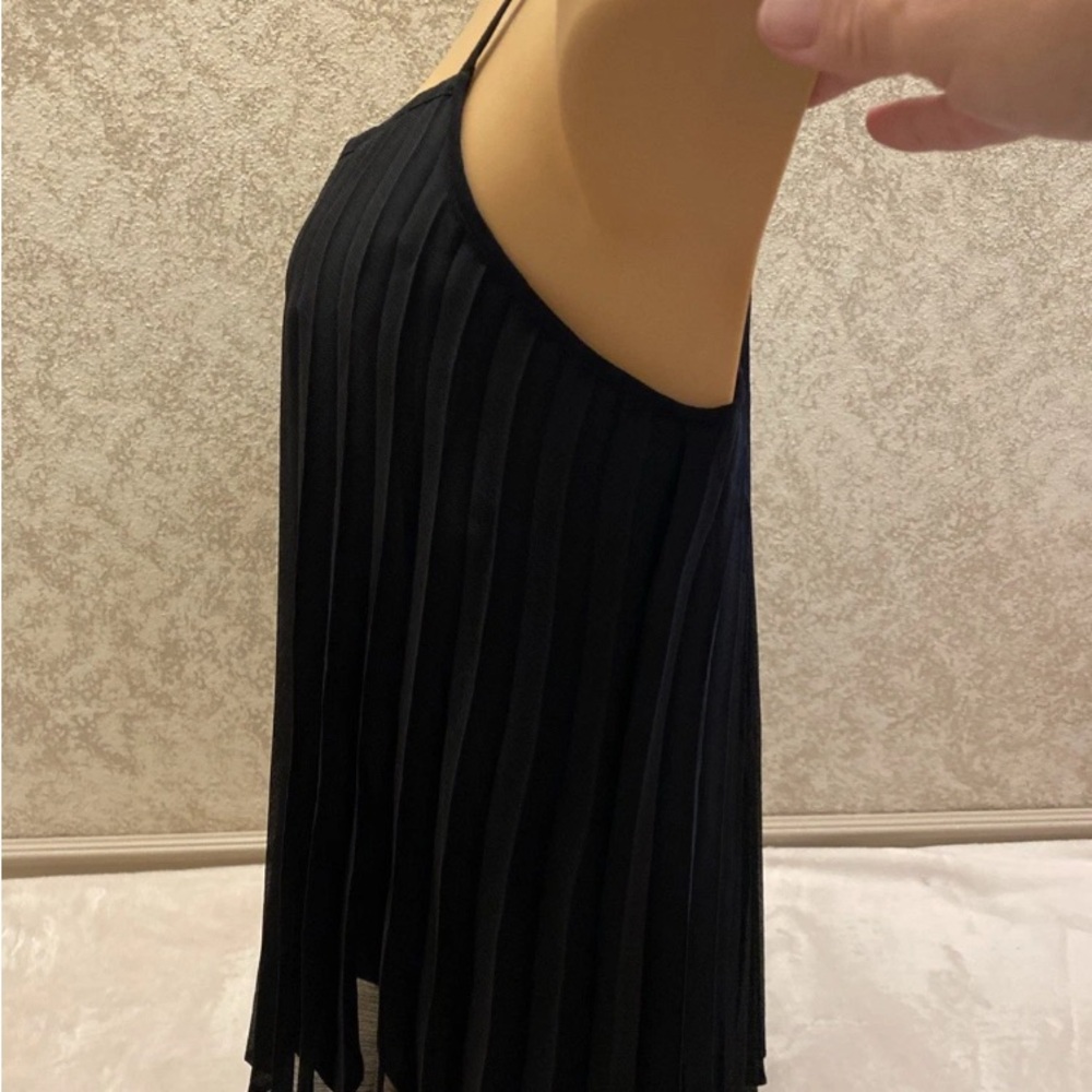 Bar III Black Pleated Camisole Blouse - Picture 6 of 12